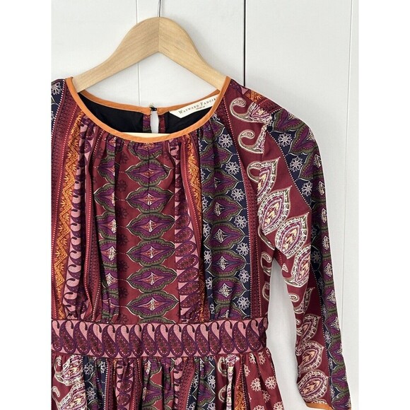 Wayward Fancies eShakti Dress Size 6 Whimsigoth Fairy Core Paisly Floral Print - Picture 2 of 6